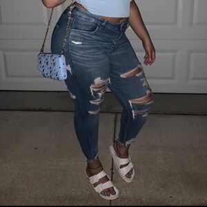 American Eagle high rise curvy jegging jeans. Size 12 short